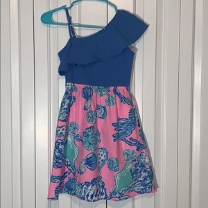 Lilly Pulitzer Runa Seashell One Shoulder Dress